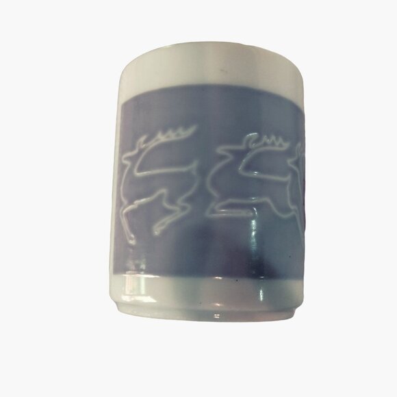 Japanese Magic Saki Cup White Deer Heat color Changing Asian God Fortune - Picture 7 of 15